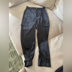 Babaton (Aritzia) silky trousers in black 00.